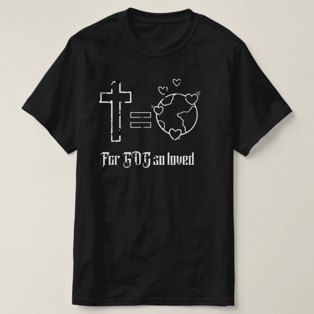 Camiseta Por Deus tão amado (Frente do Design)