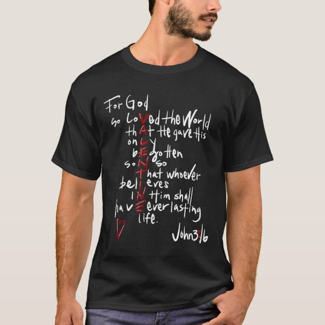 Camiseta Por Deus Tão Amado O Mundo Jesus É Meu Namorados (Frente)