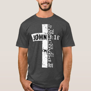 Camiseta Por Deus, Tão Amado O Prêmio Mundial Vintage Cross