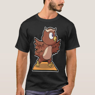 Camiseta Pôr do Coruja Ioga Esportes Ginástica Ohmmm Batime
