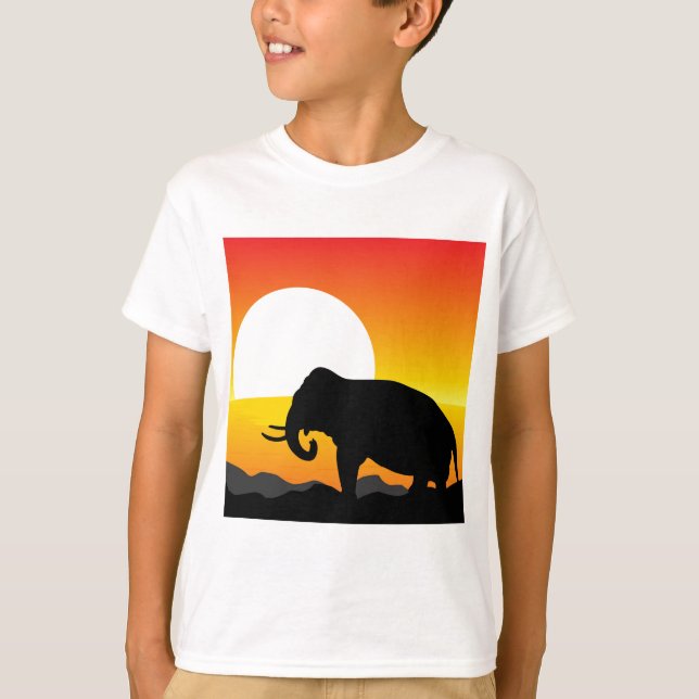 Camiseta Por do sol africano (Frente)