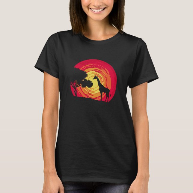 Camiseta pôr do sol africano (Frente)