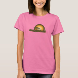 Camiseta Por do sol africano - obscuridade