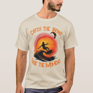 Camiseta Pôr do sol Air Rush Kitesurfing Pôr do sol