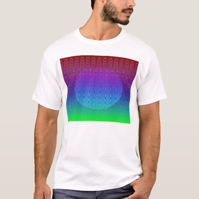 Camiseta Por do sol azul #2 do pixel (app) (Frente)