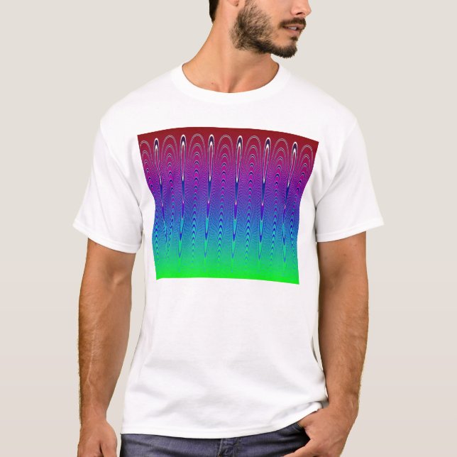Camiseta Por do sol azul #6 do pixel (app) (Frente)