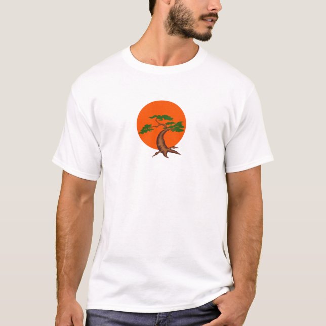 Camiseta Pôr do sol Bonsai (Frente)