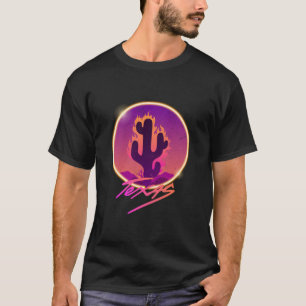 CAMISETA PÔR DO SOL CACTO NEON