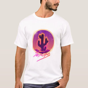 CAMISETA PÔR DO SOL CACTO NEON