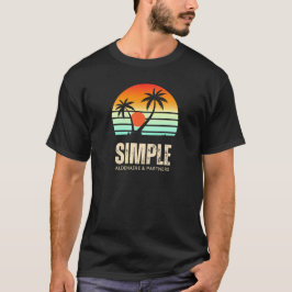 Camiseta pôr do sol colorido