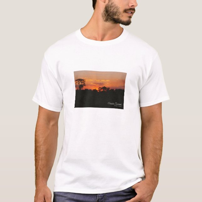 Camiseta Pôr do sol da Acácia (Frente)