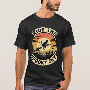 Camiseta Pôr do Sol da Bruxa da Meia-Noite do Halloween