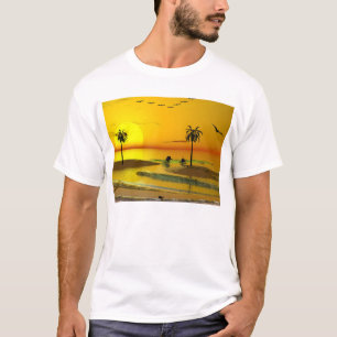 Camiseta Por do sol da costa do paraíso