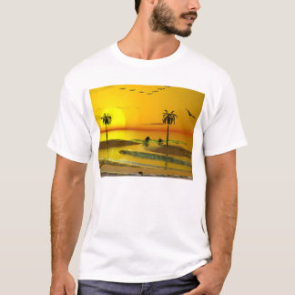Camiseta Por do sol da costa do paraíso