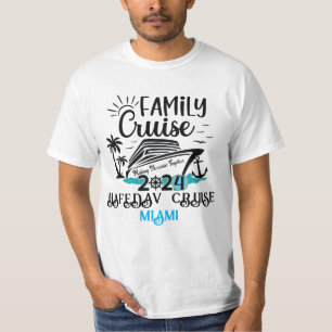 Camiseta Pôr do sol da viagem em família personalizada em n