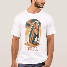 Camiseta Pôr do sol de Canggu Surf – Vibrações da praia tro