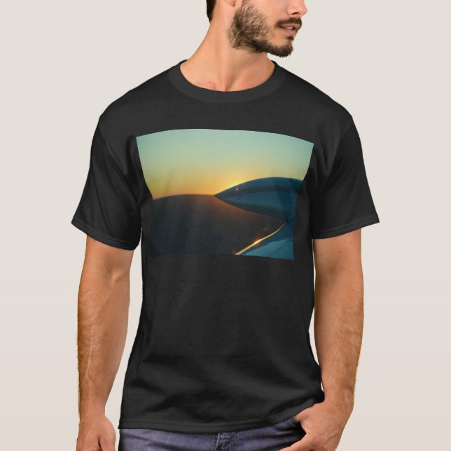 Camiseta Por do sol de Cessna 310 (Frente)