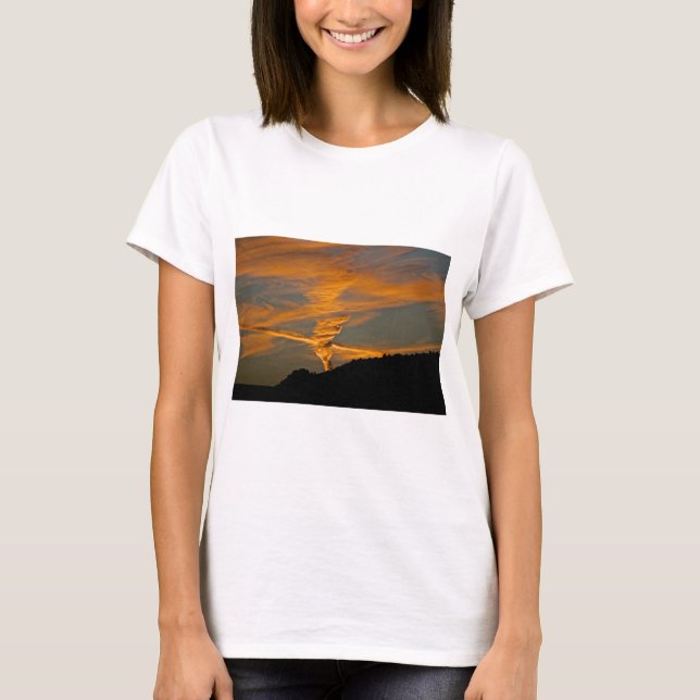 Camiseta Por do sol de Chemtrail (Frente)