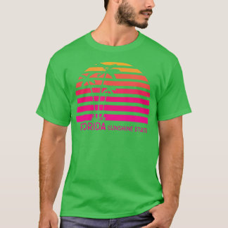 Camiseta Pôr do Sol de Cor Retroativa da Flórida