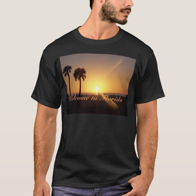 Camiseta Por do sol de Florida (Frente)