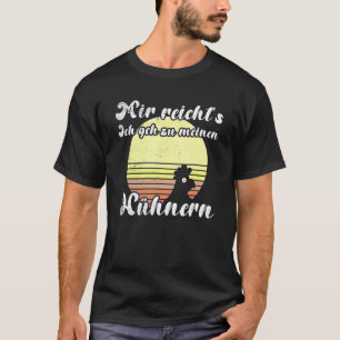 Camiseta Pôr do Sol de Galinha Atrevida Geh Zu Meine Hühner