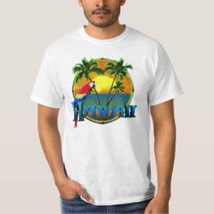 Camiseta Por do sol de Havaí