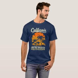 Camiseta Por do sol de Huntington Beach Califórnia