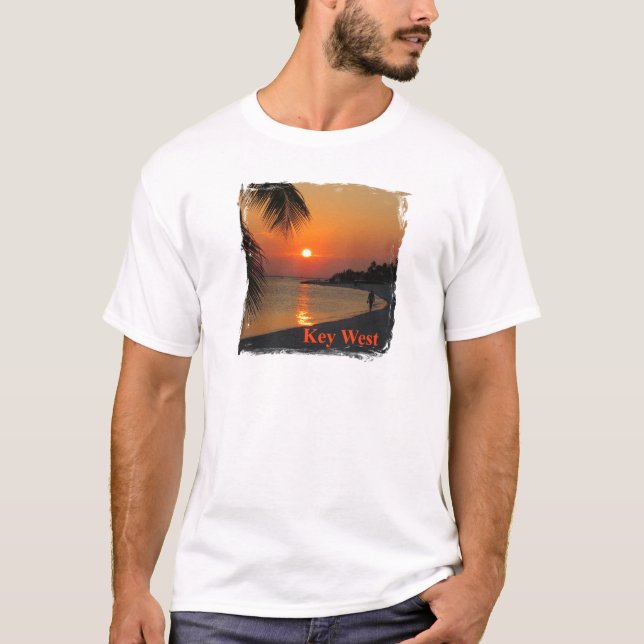 Camiseta Por do sol de Key West (Frente)
