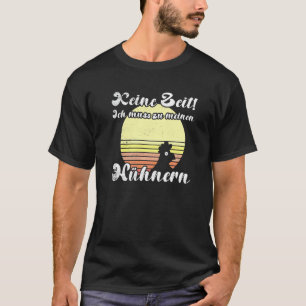 Camiseta Pôr do Sol do Frango Atrevido Muss Zu Meine Hühner