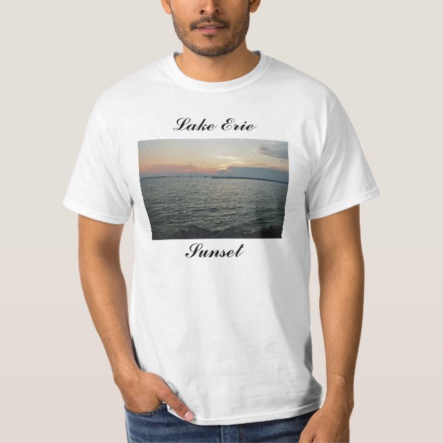 Camiseta Por do sol do Lago Erie (Frente)