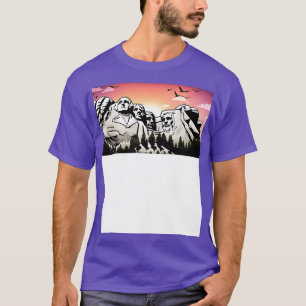 Camiseta pôr do sol do Monte Rushmore