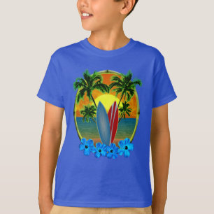 Camiseta Pôr Do Sol E Painéis De Surfe