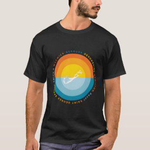 Camiseta Pôr do Sol Gráfico das Bermudas