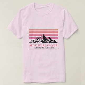 Camiseta Pôr do Sol Montanha Aventura Espera