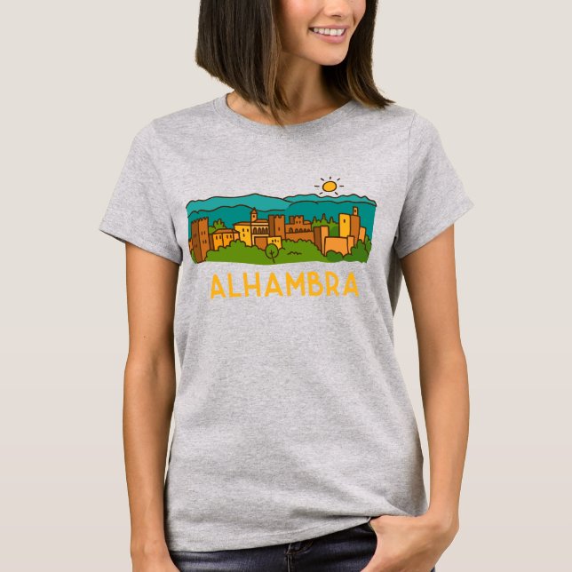 Camiseta Pôr do Sol na Alhambra 2 (Frente)