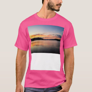 Camiseta Pôr do sol na fronteira da Geórgia e da olina do S
