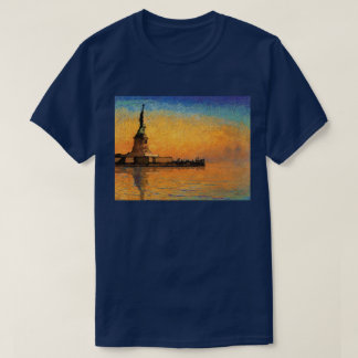 Camiseta Por do sol na ilha da liberdade