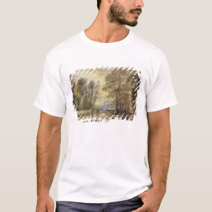 Camiseta Por do sol na madeira