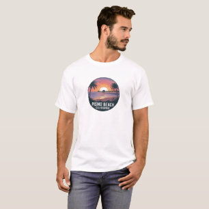 Camiseta Pôr do sol na praia de Pismo Beach, Califórnia