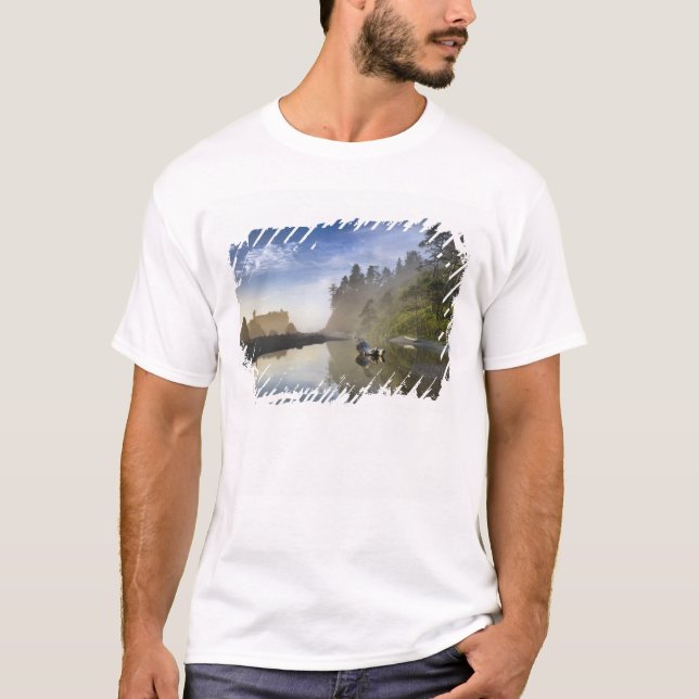 Camiseta Pôr do sol na Praia Ruby, Parque Nacional Olímpico (Frente)