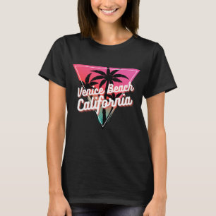 Camiseta Pôr do Sol Neon Retro Palmeiras Praia de Veneza