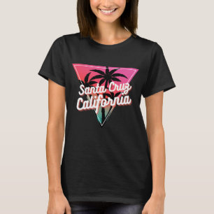 Camiseta Pôr do Sol Neon Retro Palmeiras Santa Cruz Califór