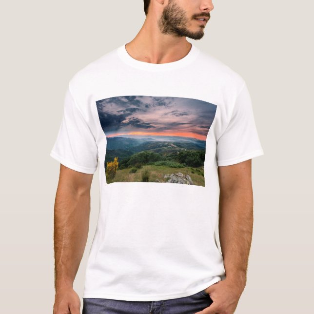 Camiseta Por do sol no Bierzo (Frente)