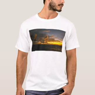 Camiseta Pôr do sol no Equador, Oceano Pacífico