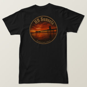 Camiseta Pôr do sol no Pier de Huntington Beach - John Mina