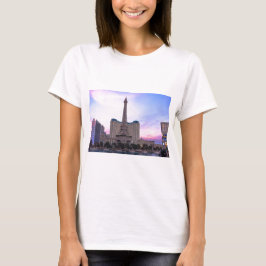 Camiseta Pôr do sol Paris Las Vegas Tour Eiffel Falso