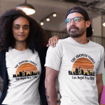Camiseta Pôr do Sol Personalizado na Las Vegas Strip em Fér<br><div class="desc">Camisetas personalizadas legais do pôr do sol da Las Vegas para as férias em família ou despedida de solteiro na cidade das luzes. Aposte do nascer ao pôr do sol nesta cidade e lembre-se disso com este souvenir de recordação.</div>
