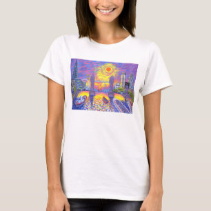 Camiseta Por do sol: Piscina de Londres 2013