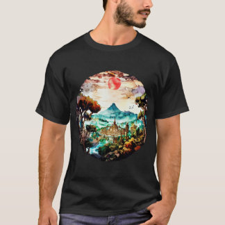 Camiseta Pôr do sol retrô