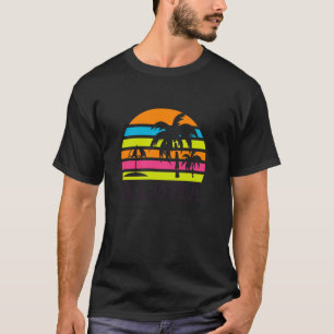Camiseta Pôr do Sol Retro Aloha Palmeira